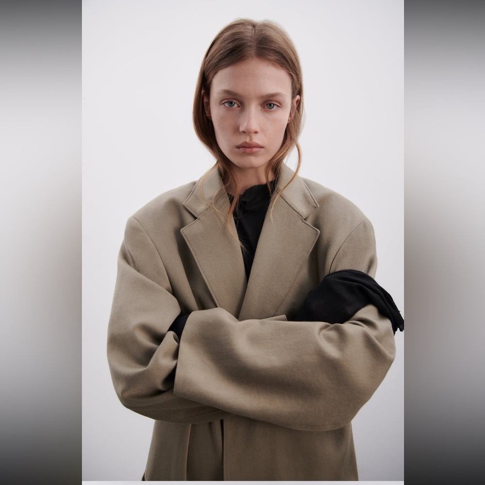 STRAIGHT CUT ZW WOOL COAT LIMITED EDITION - Picture 2 of 12